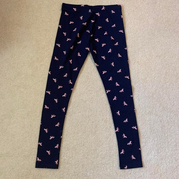 🌷3 for$20🌷George, Girl's US XL (14-16), Navy & Pink Unicorn Leggings, NWT - Picture 1 of 6